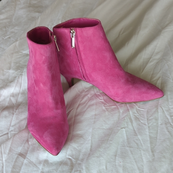Sam Edelman Shoes - Sam Edelman Fuchsia Suede Ankle Boots